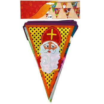 GUIRLANDE DE FANIONS SAINT NICOLAS 6 M&Egrave;TRES (5 pcs)