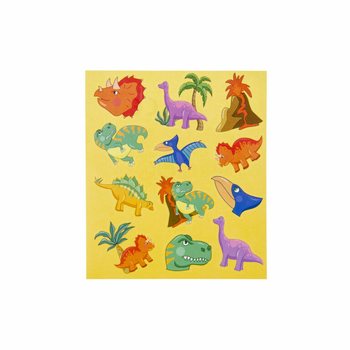 AUTOCOLLANTS FUN STICKERS &ndash; MOD&Egrave;LE : DINOSAURE (120 pcs)