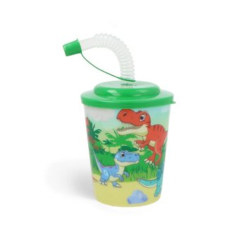 Gobelet à Boisson / Coupe à Glace avec Paille - Dinosaure (12 pcs)