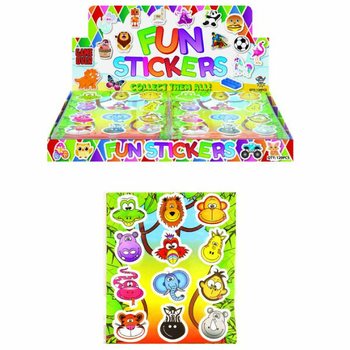 AUTOCOLLANTS FUNS – MODÈLE : ANIMAUX DE LA JUNGLE (120 pcs)