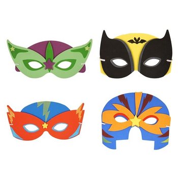 Assortiment de Masques de Super-héros en Mousse (24 pcs)