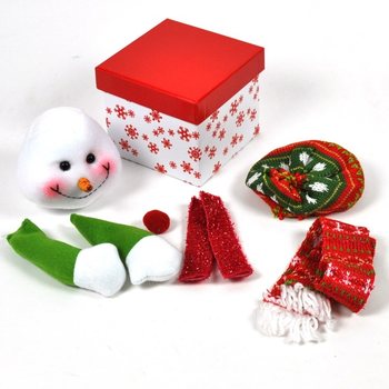 CR&Eacute;EZ VOTRE PROPRE BO&Icirc;TE DE NO&Euml;L - MOD&Egrave;LE: BONHOMME DE NEIGE