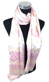 Écharpe rayée style Ibiza Rose/Saumon (1 pc.)