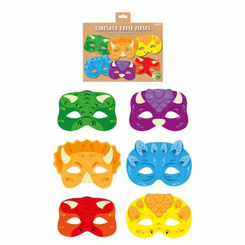 Masques de Dinosaure en Papier ÉCO (12 pièces)