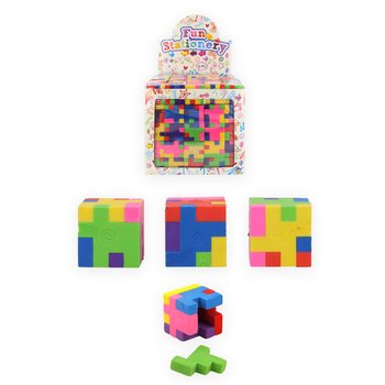GOMME CUBE PUZZLE - EN PRwÉSENTOIR (120 pcs)