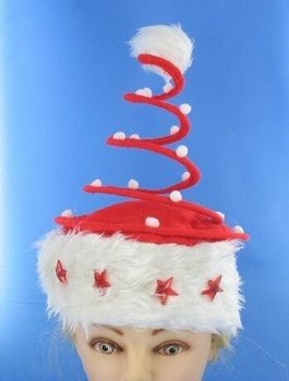 OFFRE EN GROS - BONNET DE NO&Euml;L SPIRALE LUXE AVEC &Eacute;TOILE LUMINEUSE (120 pcs)