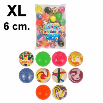 Balles Rebondissantes XL Mix Ø6cm (25 pièces)