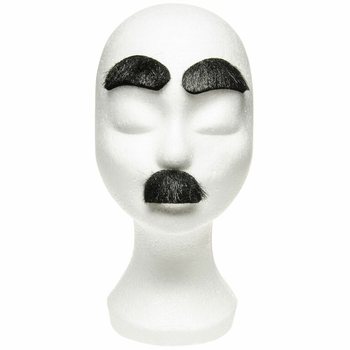 Fausses Moustaches Adh&eacute;sives Amusantes sur Carte (24 pi&egrave;ces)