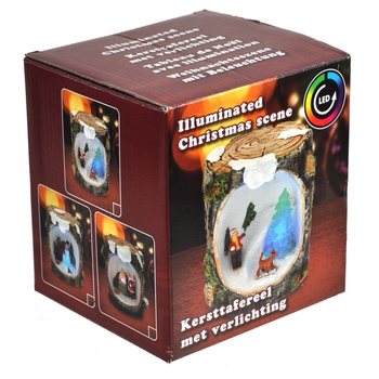 SC&Egrave;NE DE NO&Euml;L AVEC &Eacute;CLAIRAGE LED (6 pcs)