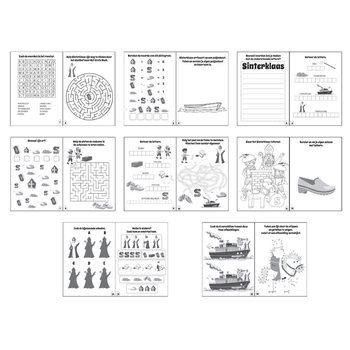 Livre de Coloriage et Jeux Sinterklaas (Lot de 48)