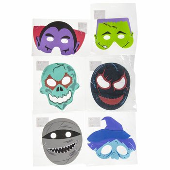 Mix de Masques Effrayants en Mousse (60 pi&egrave;ces)