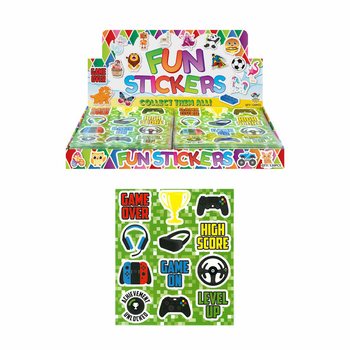 Autocollants Fun - Modèle : Gamer (120 pcs)