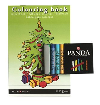CAHIER DE COLORIAGE DE NOËL ROYAL TALENS AVEC CRAIES PASTEL (10 pcs)