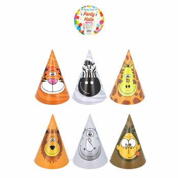 Chapeaux de Fête Animaux de la Jungle (120 pcs.)