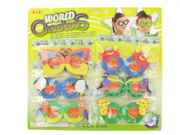 LUNETTES EN MOUSSE POUR ENFANTS - MIX sur CARTE (6x6 Cart.)