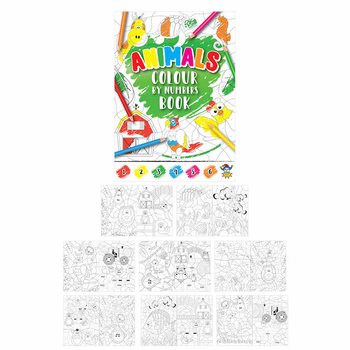 Cahier de Coloriage par Numéros - Animaux (48 pièces)
