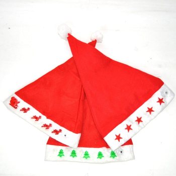 Bonnets de Noël Lumineux LED - 3 Modèles (Lot de 12)
