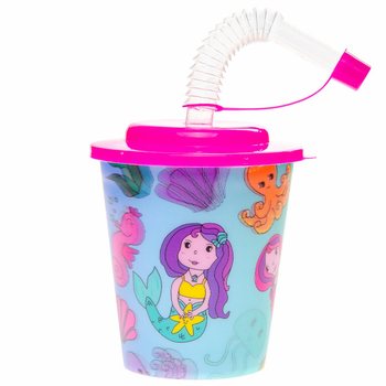 Gobelet / Coupe à Glace avec Paille – Sirène (12 pcs)