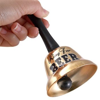 Clochette &laquo; Ring for a Beer &raquo; sous emballage cadeau (2 pcs)