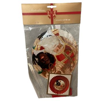 &Eacute;VENTAIL DE D&Eacute;CORATION SAINT NICOLAS &Oslash;50 CM - PLIABLE (6 pcs)