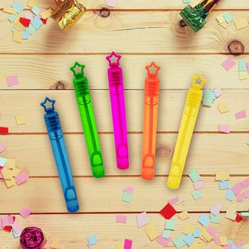 MINI-BATONS DE BULLES DE SAVON COLORES (1 Paquet de 12 pièces)