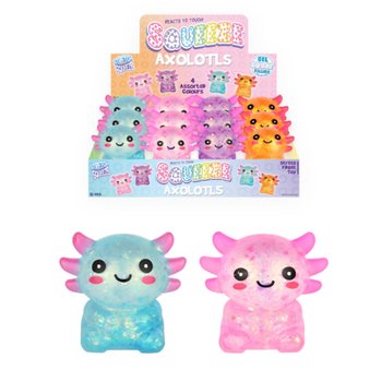 Squeeze Axolotl - avec Garniture Gel Sugar - en Présentoir (12 pcs)