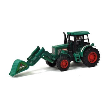 GRAND TRACTEUR JOUET AVEC BRAS EXCAVATEUR EN PRÉSENTOIR (9 pcs)