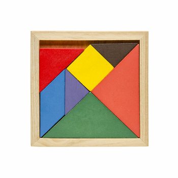 Set de Puzzles Tangram en Bois (12 pi&egrave;ces)