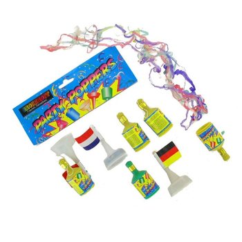 Canons à Confettis Party Poppers (11x5 pcs)