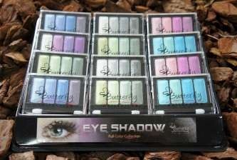 MIX D'OMBRES À PAUPIÈRES BUTTERFLY (12 pcs)