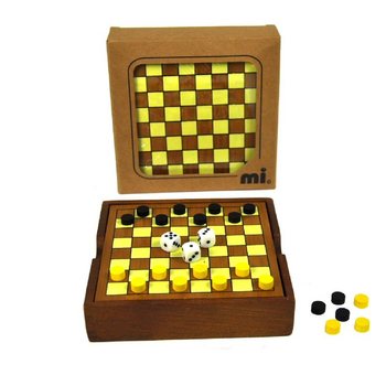 JEU DE DAMES EN BOIS (12 pcs)