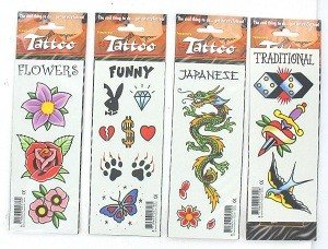 AUTOCOLLANTS TATOUAGE (50 pcs)