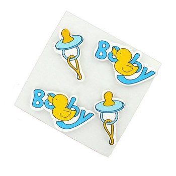 AUTOCOLLANTS DÉCORATIFS - BLEU BÉBÉ (20 pcs)