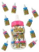 20 Mini Biberons de Bonbons dans un Grand Biberon (Lot de 2x20 pcs)