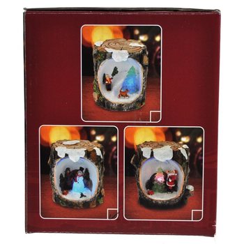 SC&Egrave;NE DE NO&Euml;L AVEC &Eacute;CLAIRAGE LED (6 pcs)