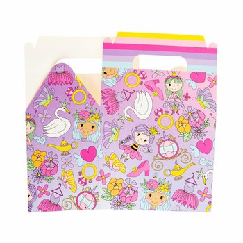 Bo&icirc;te repas / Bo&icirc;te cadeau Princesses 14x10x17 cm (Lot de 12)
