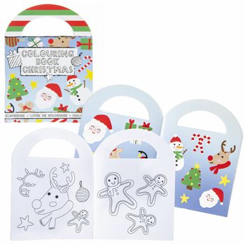 Petits Cahiers de Coloriage de Noël avec Autocollants (48 pcs)