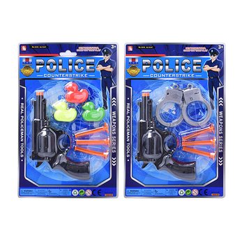 Set de jeu de police sur carte - 2 mod&egrave;les assortis (6 pi&egrave;ces)