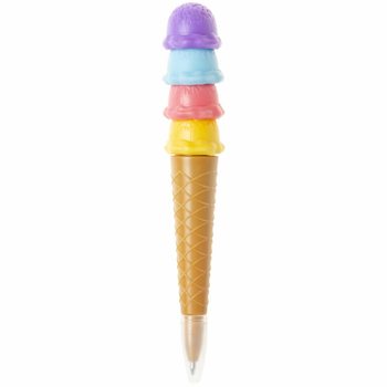 Stylo &agrave; Bille C&ocirc;ne de Glace en Pr&eacute;sentoir (24 pcs)