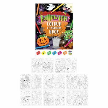 Cahiers de coloriage Halloween par numéros (48 pcs)