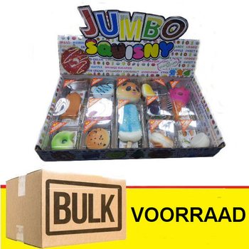 *** OFFRE EN GROS *** JUMBO SQUISHY en Pr&eacute;sentoir (288 pcs) - Tendance !