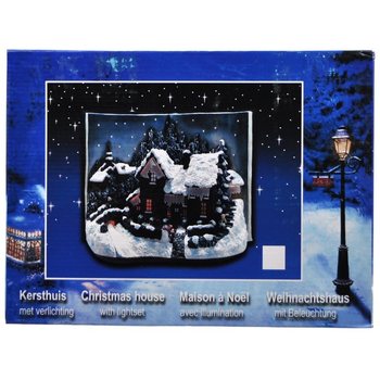 Village de No&euml;l en Forme de Livre avec &Eacute;clairage Glow