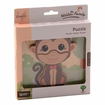 JOUECO - THE WILDIES FAMILY MIX PUZZLES EN BOIS - D&egrave;s 12 Mois (12 pces)