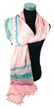 Écharpe de Luxe Style Ibiza Rose (1 pce)