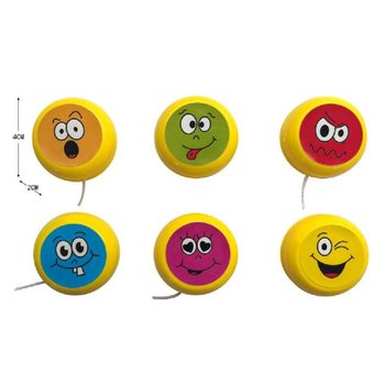 JO-JO - MOD&Egrave;LE : SMILEY JOYEUX EN PR&Eacute;SENTOIR (36 pcs)