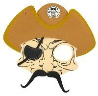 Masque de Pirate en Mousse (12 pcs)