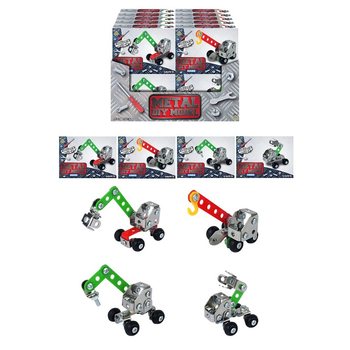 CONSTRUIS TON VÉHICULE DE CHANTIER EN MÉTAL – EN PRÉSENTOIR (24 pcs)