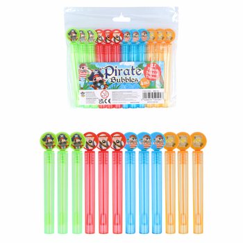 BÂTONS À BULLES PIRATES COLORÉS (12 pièces)