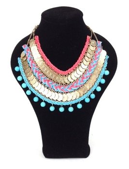 Collier Turquoise Rose (1 pce)