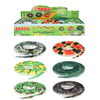SERPENTS - 70 CM DE LONG MIX DE VARIÉTÉS EN PRÉSENTOIR (36 pcs.)